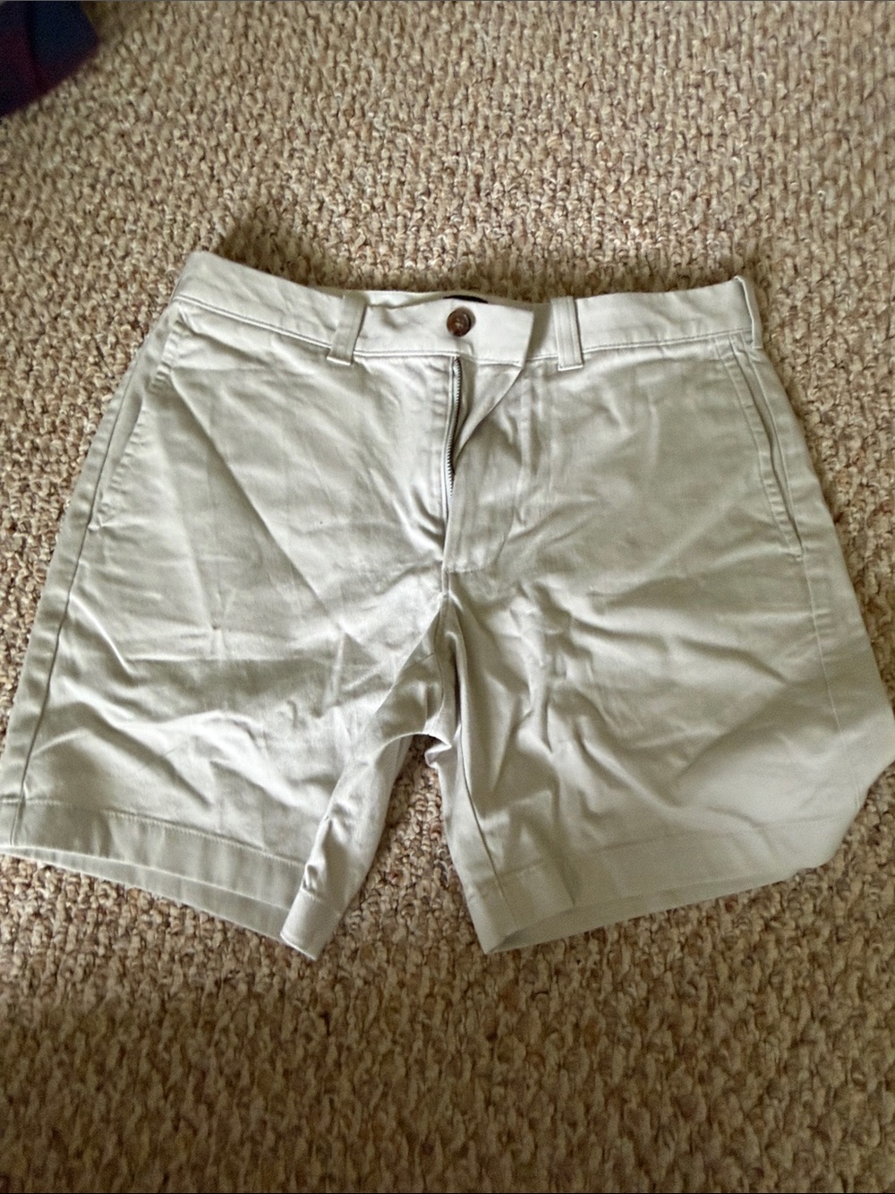 J. Crew Men’s Light Beige Cotton Chino Cargo Shorts